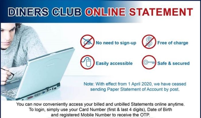 Diners Club Online Statement Diners Club Singapore